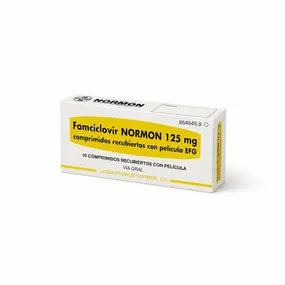 Фамцикловир — Normon 125 мг, таблетки, покрытые плёночной оболочкой
