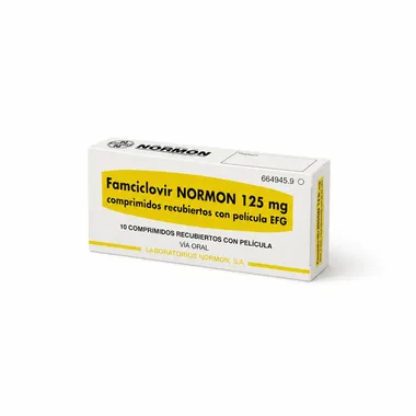 Фамцикловир — Normon 125 мг, таблетки, покрытые плёночной оболочкой