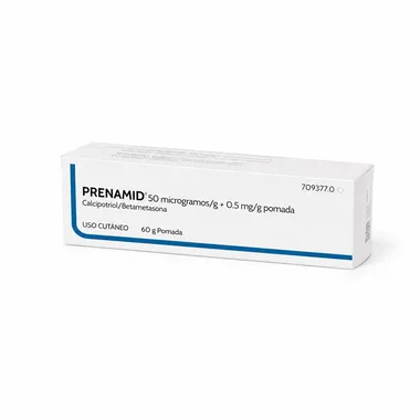 Пренамид (Prenamid) — кальципотриол + бетаметазон, 50 мкг/г + 0,5 мг/г, мазь, 60 г