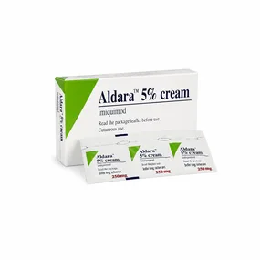 Алдара (Aldara) — имиквимод, 5%, крем, 12 пакетиков по 250 мг