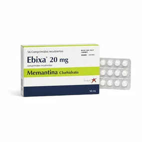 Эбикса (Ebixa) — мемантина гидрохлорид, 20 мг, таблетки, 56 шт