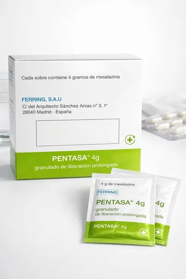 Пентаса (Pentasa) — месалазин 4 г, гранулы пролонгированного действия, 1 пакетик