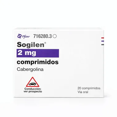 Согилен (Sogilen) — каберголин 2 мг, таблетки, 20 шт