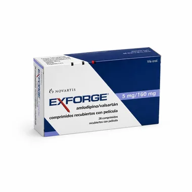 Эксфорж (Exforge) — Амлодипин/Валсартан, 5 мг/160 мг, 28 таблеток