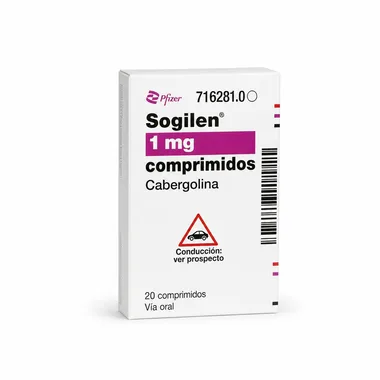 Соджилен (Sogilen) — Каберголин, 1 мг, таблетки, 20 шт