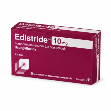 Эдистрайд (Edistride) — Дапаглифлозин, 10 мг, таблетки, 28 шт