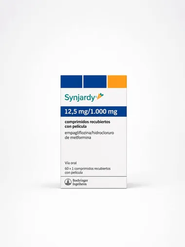 Синджарди (Synjardy) — Эмпаглифлозин/Метформин, 12,5 мг/1000 мг, таблетки, 60 шт