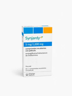 Синджарди (Synjardy) — Эмпаглифлозин/Метформин, 5 мг/1000 мг, таблетки, 60 шт