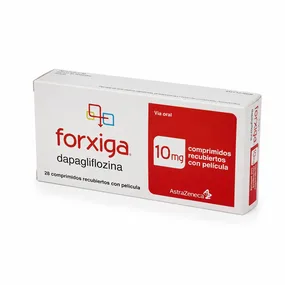 Форсига (Forxiga) — Дапаглифлозин, 10 мг, таблетки, покрытые плёночной оболочкой, 28 шт
