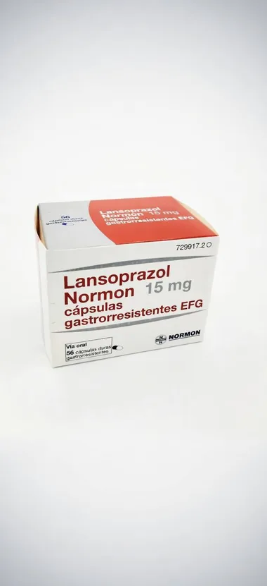 Лансопразол Нормон (Lansoprazol Normon) 15 мг, капсулы гастрорезистентные, 56 шт